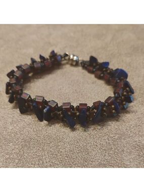 Bohemian Weaved Beaded Bracelet With Magnetic Closure